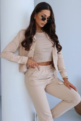Komplet beżowy 3 częściowy MILANO