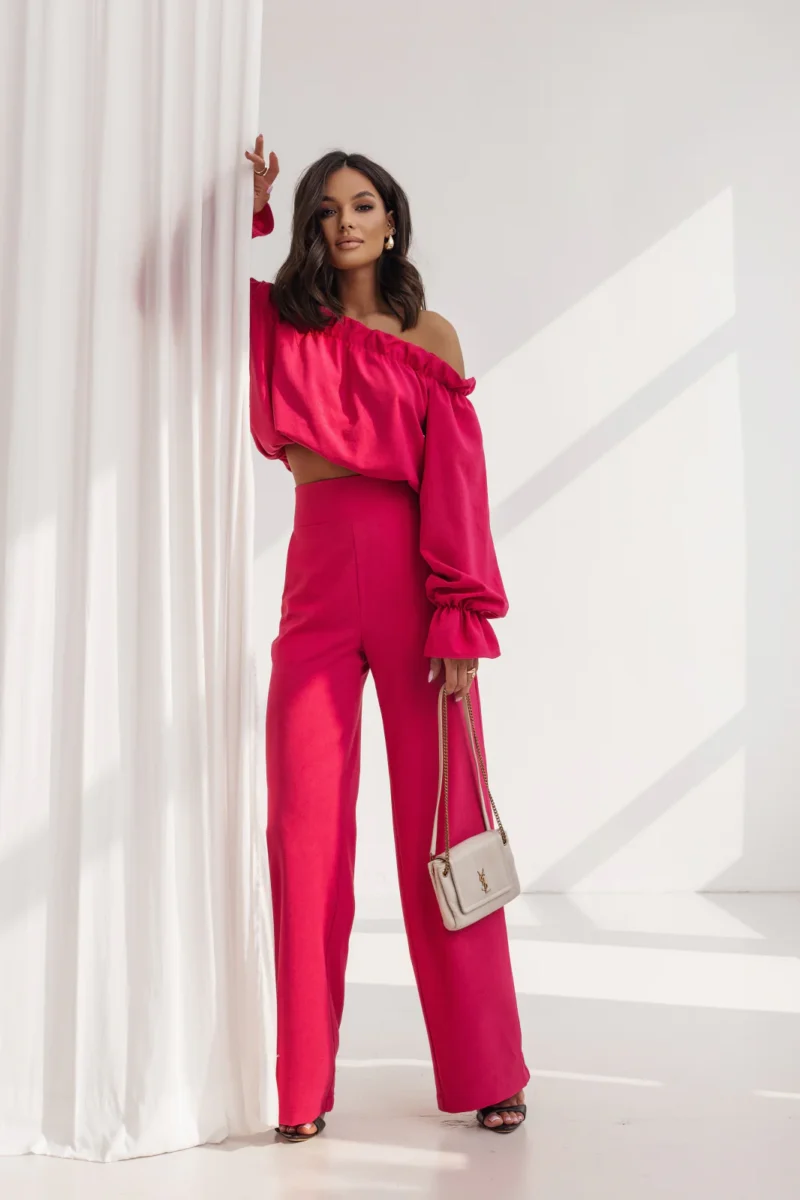 Alternative view of Komplet lniany różowy MIA