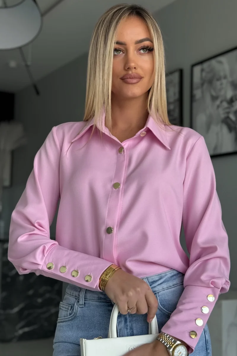 Butik online z odzieżą damską Koszula klasyczna liliowa IRIS