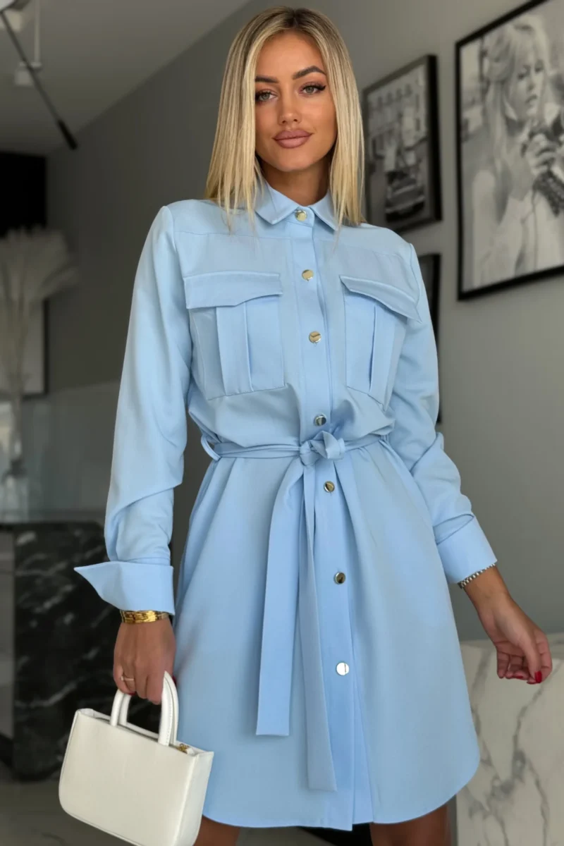 Sukienka błękitna PAOLA