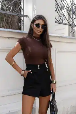 Sweterek brązowy NADIA - Butik MAMIBO