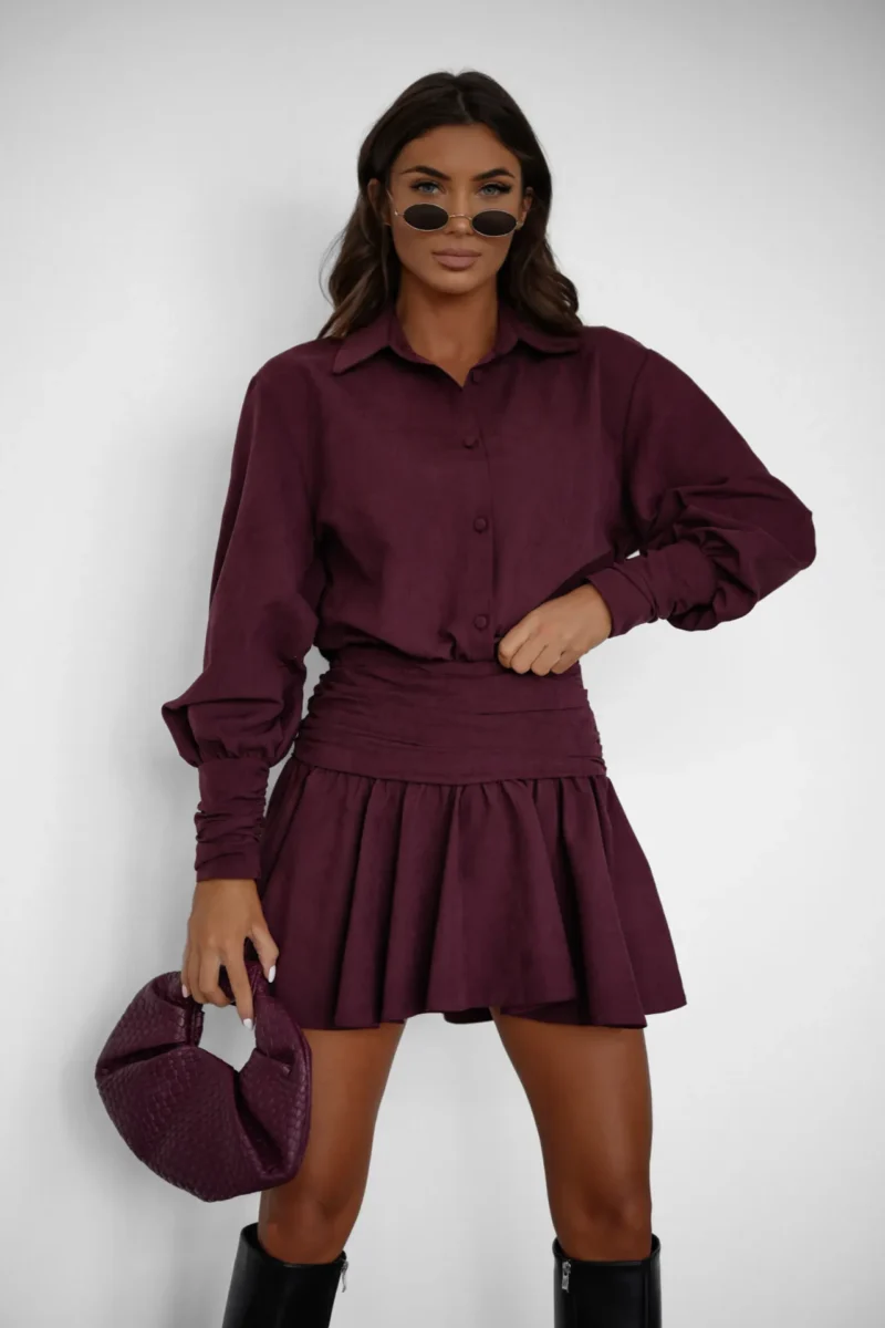 Butik online z odzieżą damską Kombinezon śliwkowy GINEVRA | Butik MAMIBO