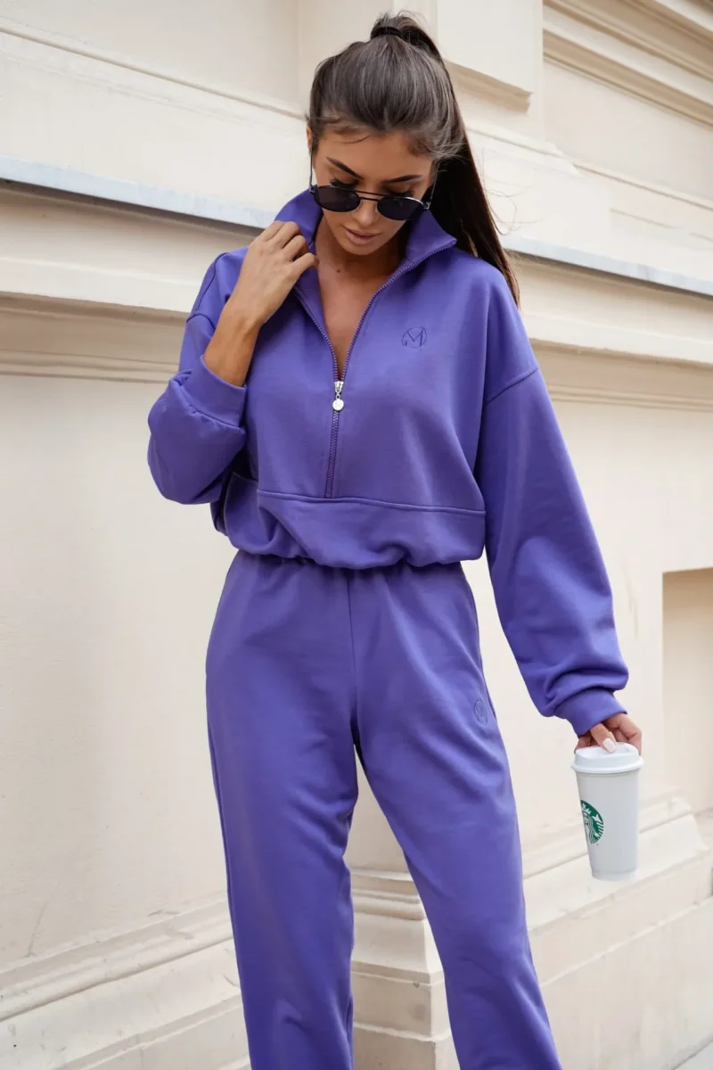 Komplet dresowy fioletowy AURORA | Butik Mamibo