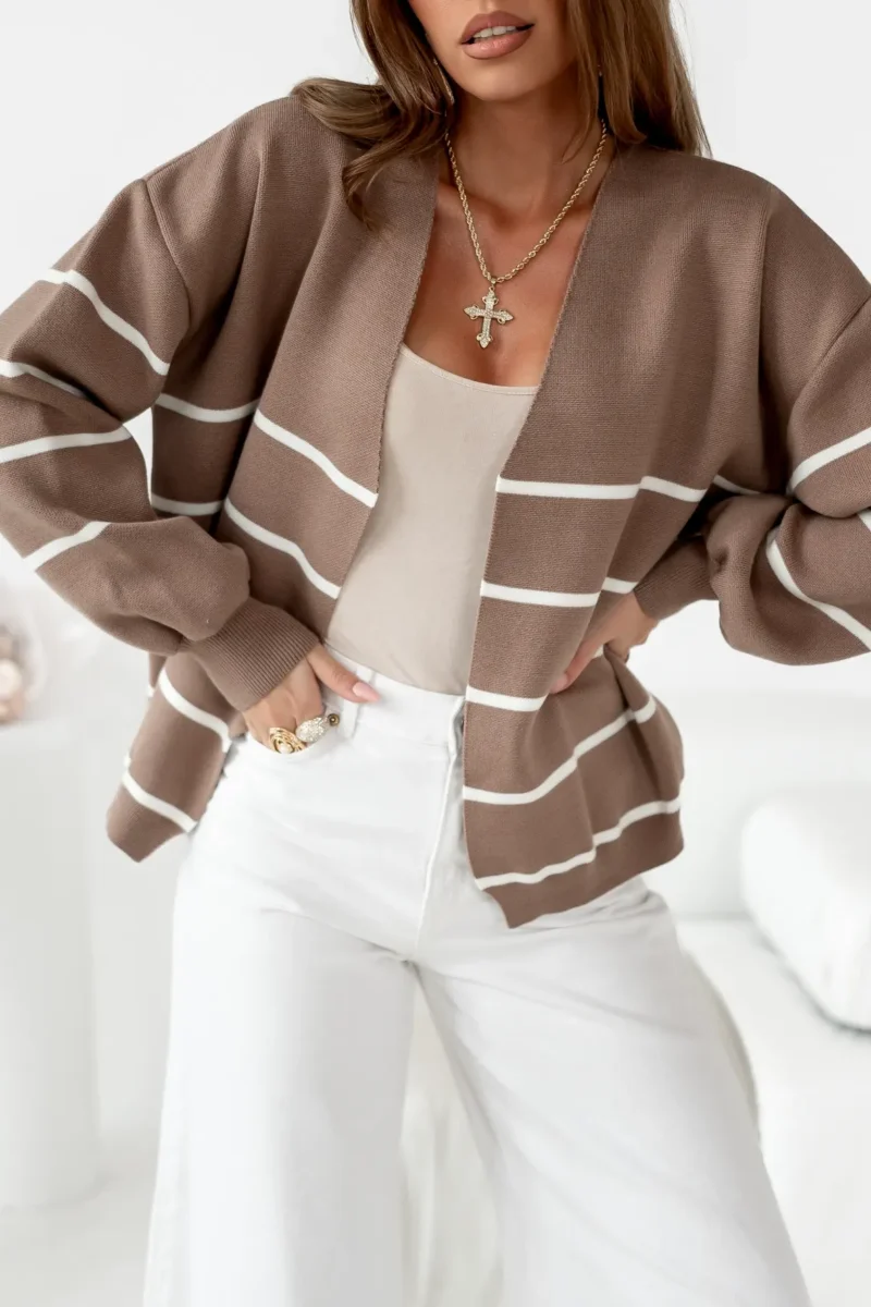 Butik online z odzieżą damską Sweterek brązowy mokka PALOMA | Butik MAMIBO