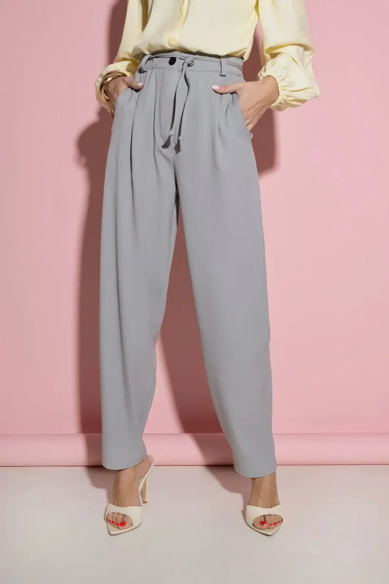 Butik online z odzieżą damską Spodnie szare z wiskozy | Butik MAMIBO