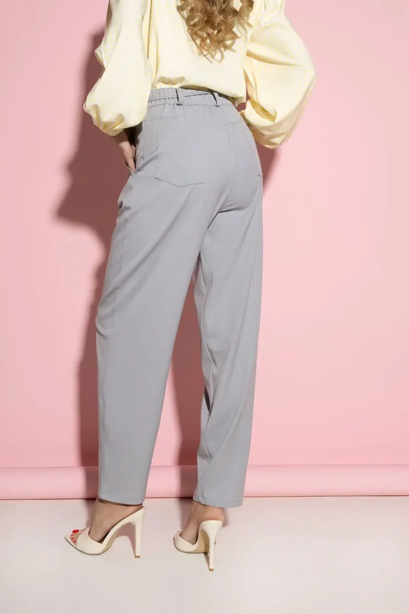 Spodnie szare z wiskozy | Butik MAMIBO