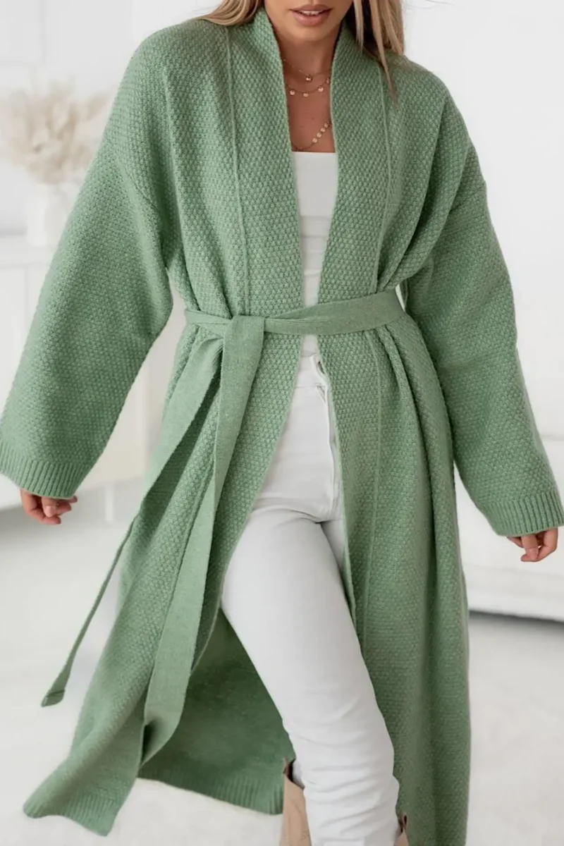 Sweter zielony kardigan TRIANA | Butik MAMIBO